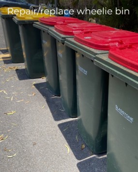 Wheelie bin repair or replace advert