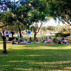 Yoga in the park gladstone