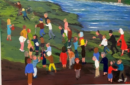 Beryl wood almost there 2021 acrylic on canvas 40 x 60cm