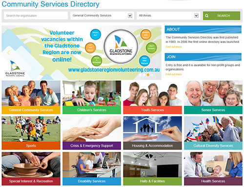 Thumbnail image for Community Services Directory website