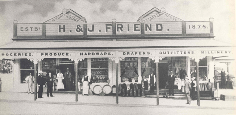 H and j friends store goondoon st 1900