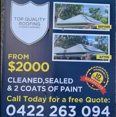 20230531 Item 70 advertising sign premium roofing