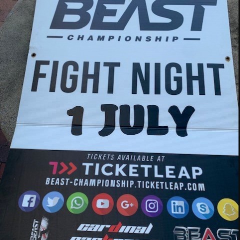 20230601 Item 69 advertising sign beast fight night