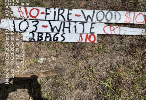 20241010 Item 120 advertising sign fire wood